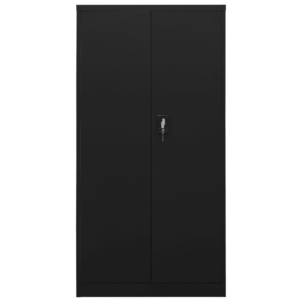 vidaXL Storage Cabinet with a Lock Storage Locker Storage Organizer Steel