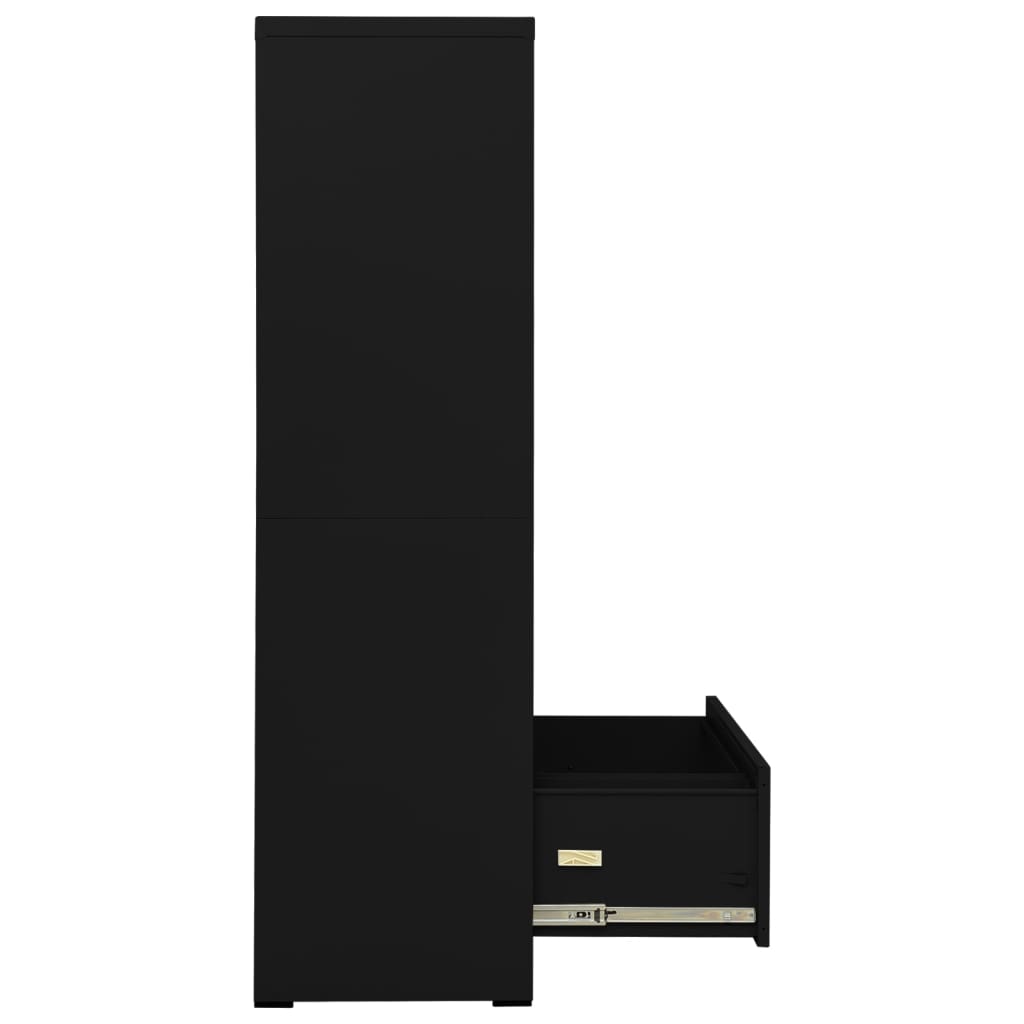 vidaXL Filing Cabinet Under Desk Office File Cabinet Storage Cabinet Steel