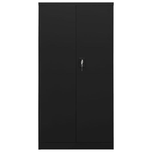 vidaXL Storage Cabinet with a Lock Storage Locker Storage Organizer Steel