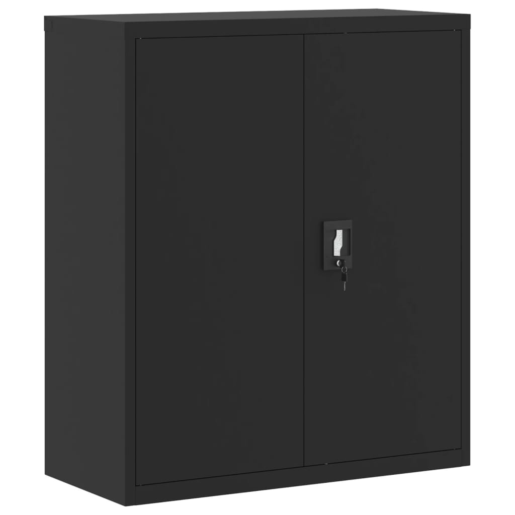 vidaXL Office Cabinet File Cabinet Storage Filing Cabinet with 2 Doors Steel