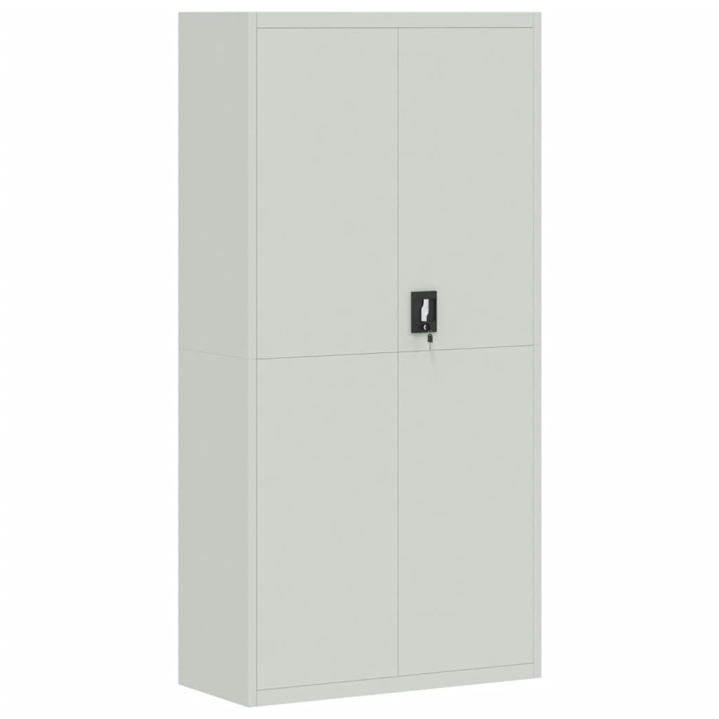 vidaXL Office Cabinet File Cabinet Storage Filing Cabinet with 2 Doors Steel